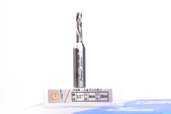 ซื้อ ดอกบีบอัดคาร์ไบด์สามขอบ TCT ดอกตรง 6 มม. สำหรับการตัดแต่งการเจาะ online manufacture
