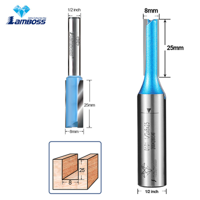 ซื้อ Lamboss 1/2'*8*25mm สายตรง Bit สําหรับการประกอบไม้ สายตรง Router เครื่องตัดบด online manufacture