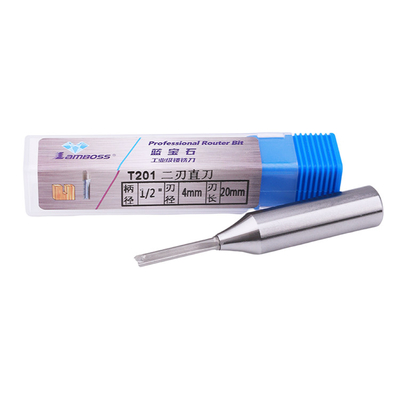 CNC สอง TCT บิตตัดตรง เราเตอร์บิต พรีเมี่ยมคาร์ไบด์