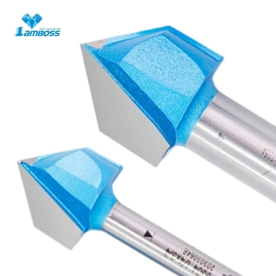 V Shape Carving Bit Moulding Router Bits Carbide End Mills สําหรับโรงเลื่อยและไม้