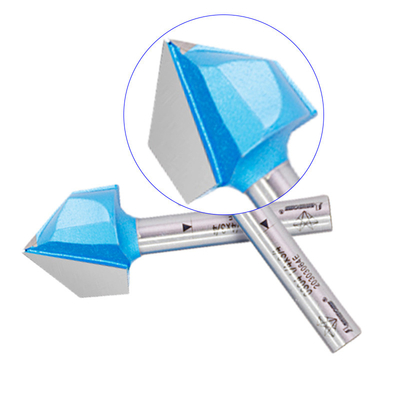 ความแม่นยําสูง V Groove Router Bit Double Flute Chamfer Carbide ปรับปรุงเครื่องมือไม้