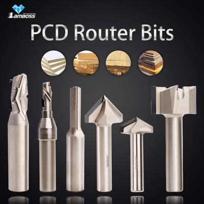 บิต PCD Router ที่สามารถปรับแต่งได้ สําหรับวัสดุไม้ Cnc Router Bit