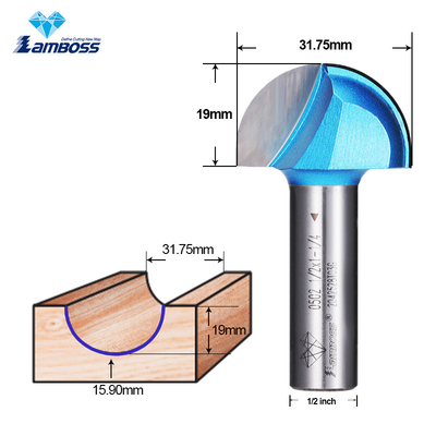 Lamboss Cove Box Bit เครื่องตัดบดกลมสําหรับการปลูกไม้