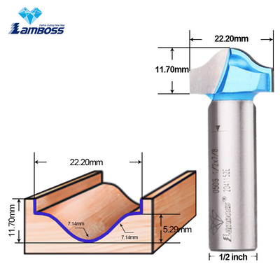 Lamboss Trim Bit สําหรับการปลูกไม้ OEM CNC Trim Router Bit 1/2 