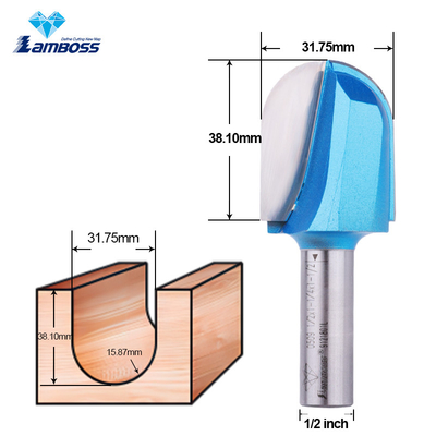 Lamboss Dovetail Router Bit การประดิษฐ์ไม้ ใบมีดยาว จมูกกลม จมูกกลม