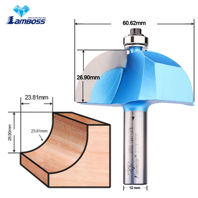 Lamboss อุปกรณ์แคมเฟอริ้ง Cove Bit With Bearings Router Bit Trimming เครื่องตัดบด