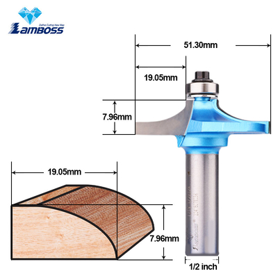 Lamboss โต๊ะ Edge Bit สําหรับการปรับปรุงไม้ Edge Router Bit Cnc Trimming เครื่องตัดบด