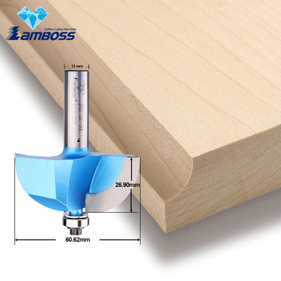 Lamboss 1/2 Chamfer Router Bit Milling Cutter เครื่องมือสําหรับไม้ Cove Bit กับหลอดบรรทุก