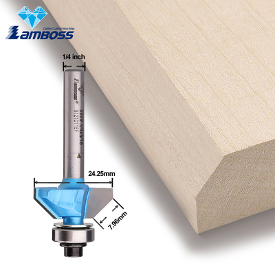Lamboss V Router Bit 45 องศา Chamfer Bit กับเบียริ้งการฉลาก Bit Router